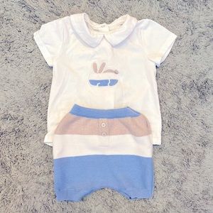 Mayoral
Baby Boy Blue, Beige and White Set